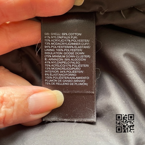 The North Face TNF Black 3/4 Mid Length Arctic Goose Down Winter Parka Coat - XS - Picture 9 of 12